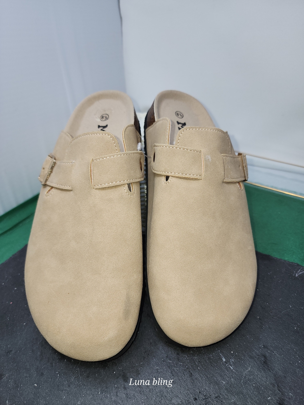 Mudd Men's Slip-On Loafers in Beige Suede